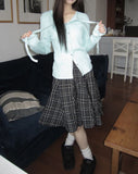 Bokan Strap Ribbed Knit Cardigan