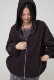 Curly Corduroy Hood Jacket