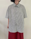 [unisex] Beamgero check over short-sleeved shirt