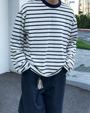 Vehicle Stripe Overfit Long Sleeve T-Shirt