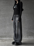 See-through deep round neck tee