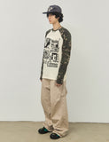 4 CATS Camo Raglan Long Sleeve T-Shirt