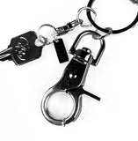 Viral leather key ring