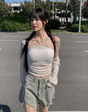Myumyu Damage Short Denim Pants