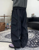 Loop stitch brushed nylon pants