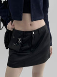 taper low mini skirt