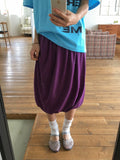 Mafu Balloon Shirring Midi Skirt