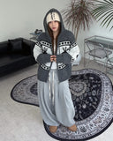 Ender Nordic Knit Hooded Zip-Up