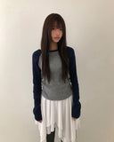 Arun Unbalanced Flare Layered Skirt