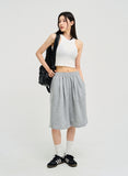 track wide Bermuda sweatpants
