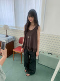 Capuri Denim Wide Pants