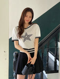 Abeto Pleated Mini Skirt Pants (Belt Set))