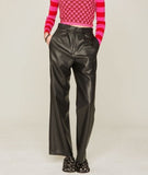 Flow Line Leather Pants Woman