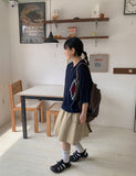 [unisex] Peulryu two-way short sleeve knit zip-up