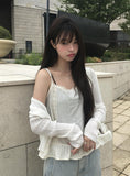 Shabu Vintage Lace Layered Frill Sleeveless