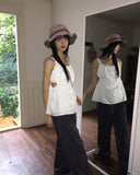 Neckie Color Matching Nylon Safari Bucket Hat