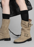 Rook Suede Belted Boots