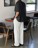 Mott Linen Two-Tuck Wide Pants