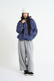 Reversible fleece zip-up jumper