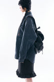 Eric fade washed padded shirt