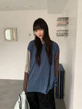 Honyu Color Matching Over Round Tee