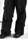Mono cotton pintuck wide pants