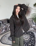 Rose Flower Embroidered Hoodie