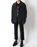 Oversize denim jacket Black