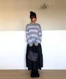 Levain Stripe Mix Round Knit
