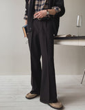Met Bocashi Bellbottom Wide Slacks