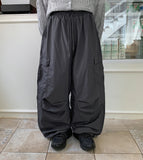 [unisex] Tsuina Banding Nylon String Parachute Cargo Pants