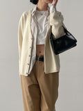 [Wrinkle Free] Pocket Stripe Loose Fit Shirt