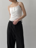 Conte Pin Tuck Wide Slacks