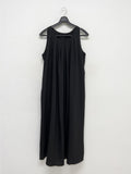Backhaul Linen Sleeveless Flare One Piece