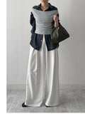 Grip Ribbed Off-Shoulder T-Shirt
