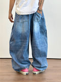 Nute Washing Balloon Denim Pants