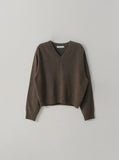 [Premium] Classic Whole Garment V-neck Knit