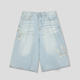 Vintage Star Patch Bermuda Denim