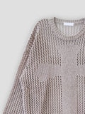 Crossover punching knit