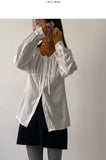Antu shirring loose fit blouse