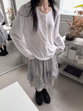 HENLEY BUTTON LONG TOP