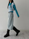 Studded Vintage Buckle Middle Boots