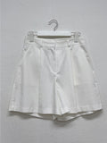 Basic Cotton Short Wide Pants