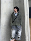 Raw Vintage Gray Tin Bermuda Denim