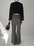 Beryl Wrap Skirt Boot Cut Slacks