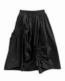 SHIRRING VOLUME LONG SKIRT