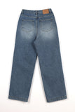 Notch Rivet Pintuck Denim