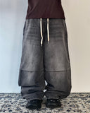 SA Washed Balloon Banding Denim