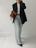 Stripe Single Overfit Blazer