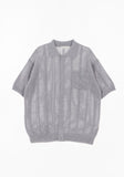 Ethnic Jacquard Knit Short Sleeve Cardigan
